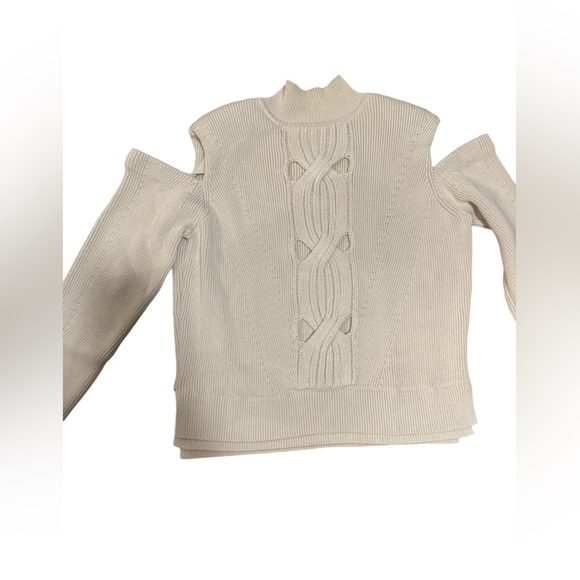 Jonathan Simkhai Porter Cold-Shoulder Turtleneck Sweater - Picture 3 of 6